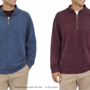 Tommy Bahama Reversible Half Zip Pullover – Men’s Big Size (Fits up to 3X)